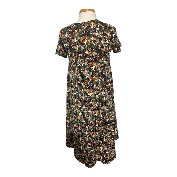 LuLaRoe Mickey Mouse, Carly, Disney Orange Yellow Raglan Sleeve Midi Dress - Picture 2 of 7